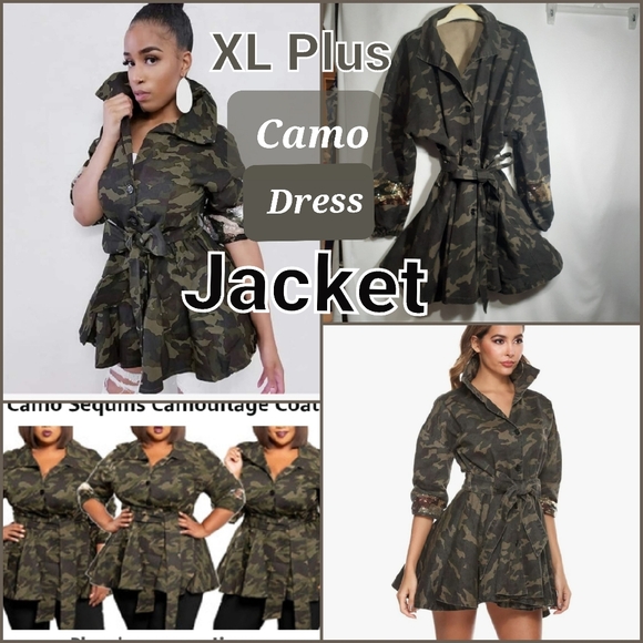 Sweet Sexy Military Trench mini Dress - Picture 1 of 12